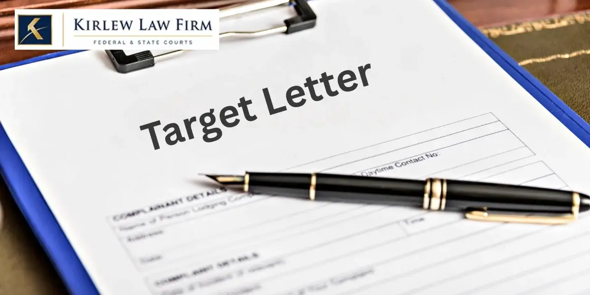 What Does a Federal Target Letter Mean?